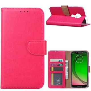 Hoesje voor Motorola Moto G7 Play - Book Case - Pink