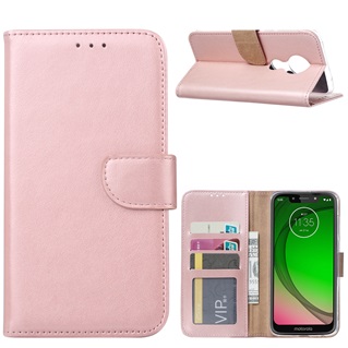 Hoesje voor Motorola Moto G7 Play - Book Case - Rose Goud