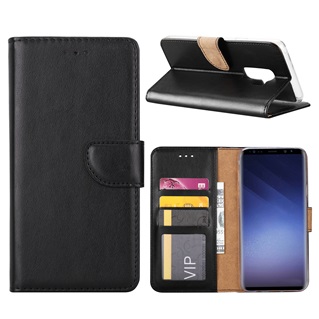 Hoesje voor Samsung Galaxy S9 Plus - Book Case - geschikt voor 3 pasjes - Zwart