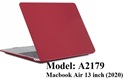 Macbook Case voor Macbook Air 13 inch (2020) A2179 - Matte Bordeaux Rood