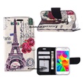 Hoesje voor Samsung Galaxy Core Prime G360 - Book Case Eiffeltoren Big Ben