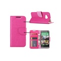 Hoesje voor HTC One X9 Boek Hoesje Book Case Pink