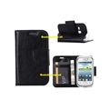 Hoesje voor Samsung Galaxy Young S6310 - Book Case Zwart