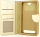 Universele Hoesje - Book Case - tot 4 inch display - geschikt voor pasjes - Goud